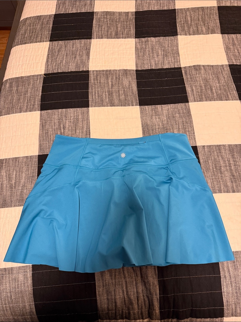 Athleta Teal Blue Skater Skirt with Flared Panels